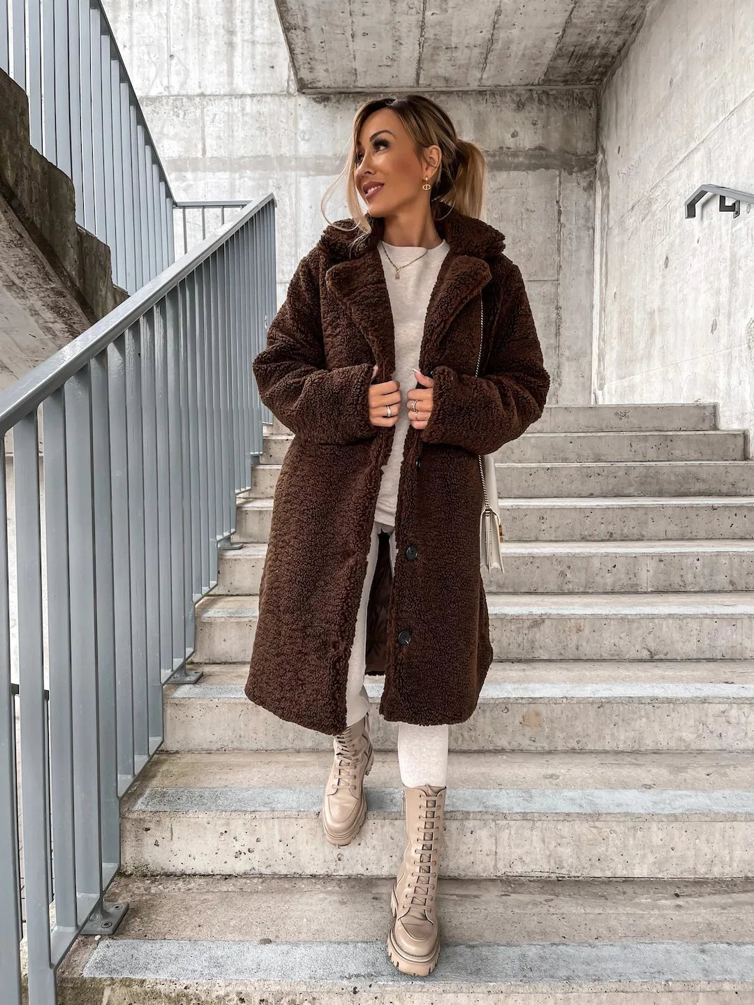 Fleece Long Coat