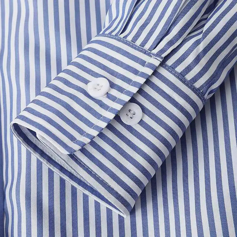 Blue Striped Casual Shirt