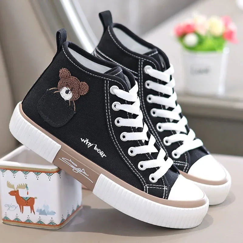 Women’s High-Top Canvas Sneakers