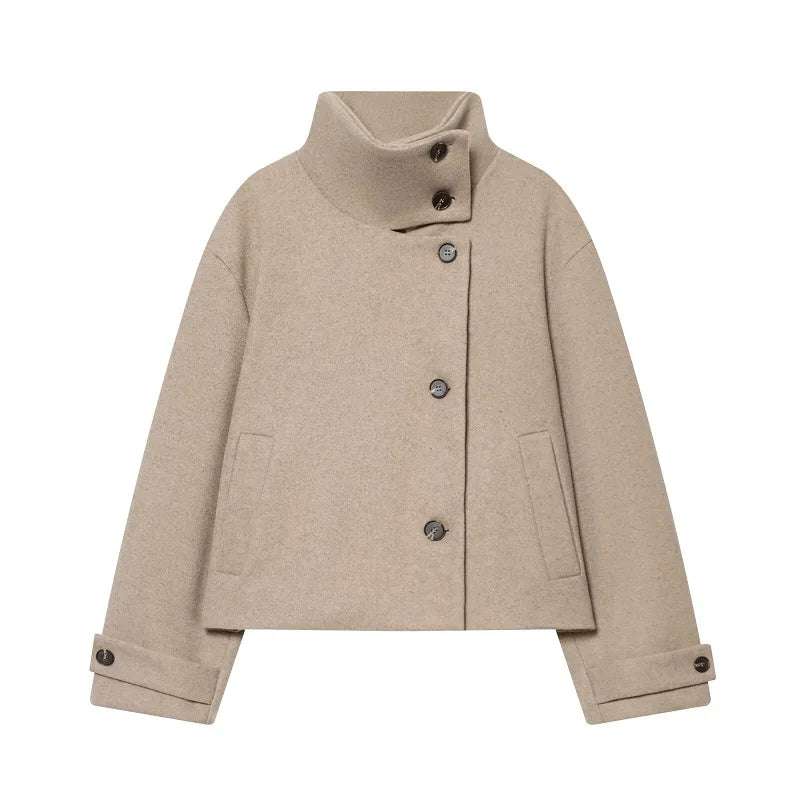 High Collar Plush Jacket