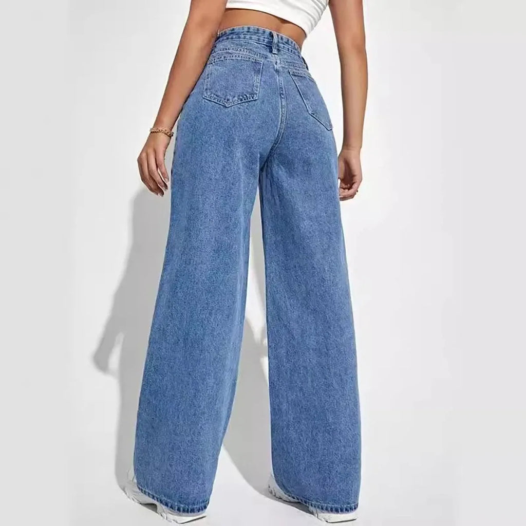 Retro Blue Baggy Jeans