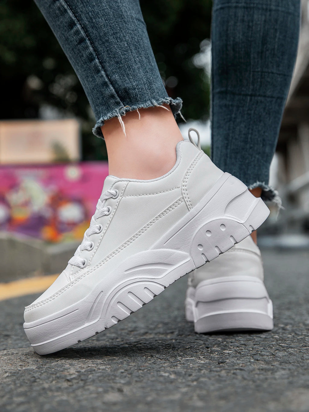 Women’s Platform Leather Loafers