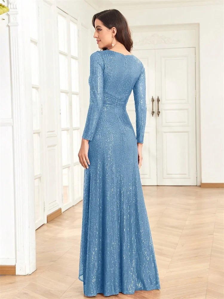 Luxury Sequin Mermaid Evening Gown