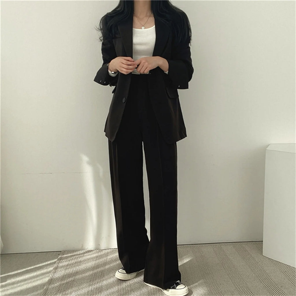 Office Blazer Pants Set