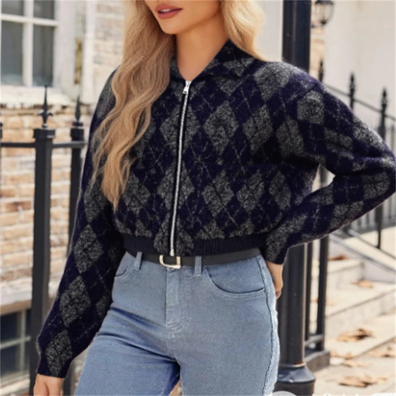 Diamond Knit Pilot Jacket