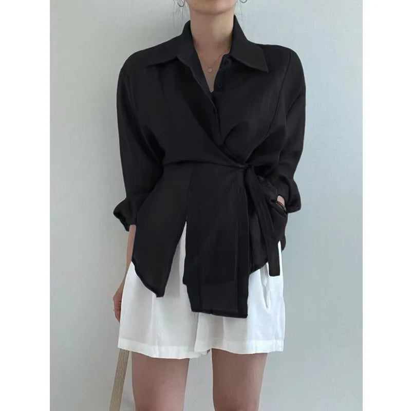 Irregular Long Sleeve Shirt