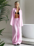 Casual Lapel Two-Piece Set