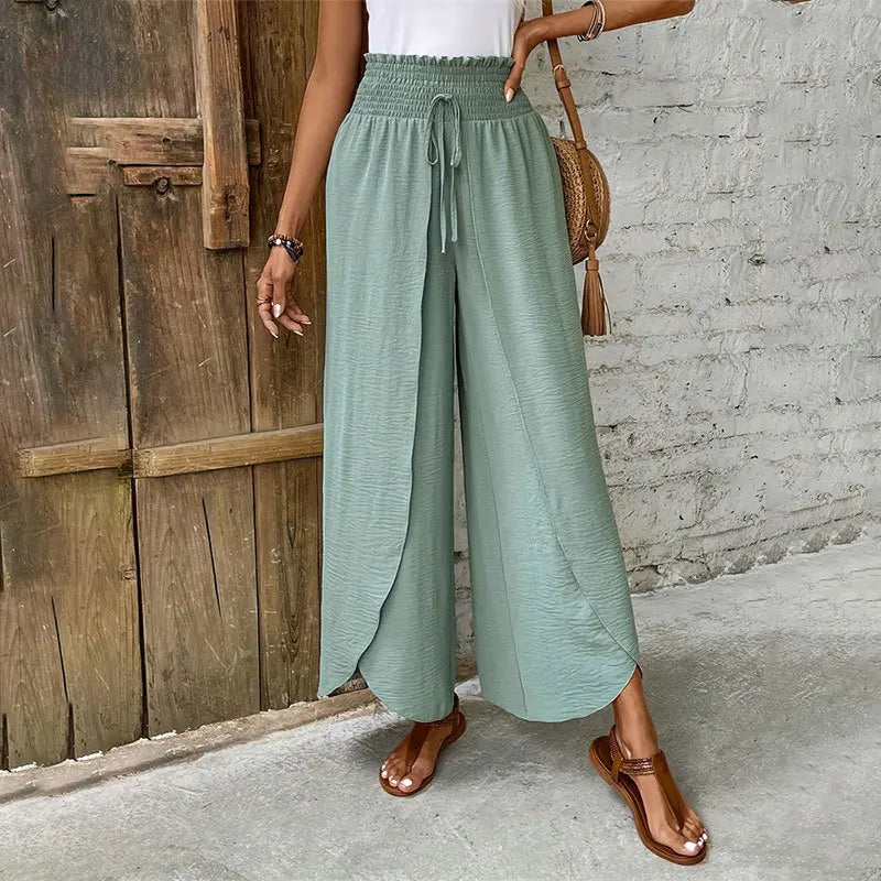 High Waist Wide Leg Pants