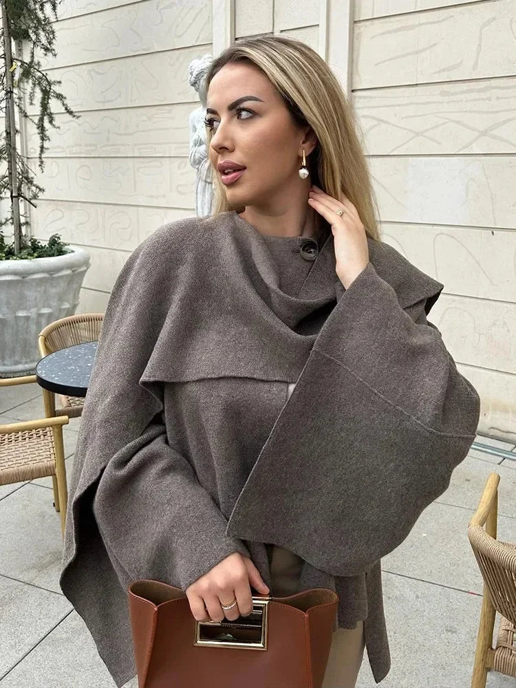 Asymmetric Knit Jacket
