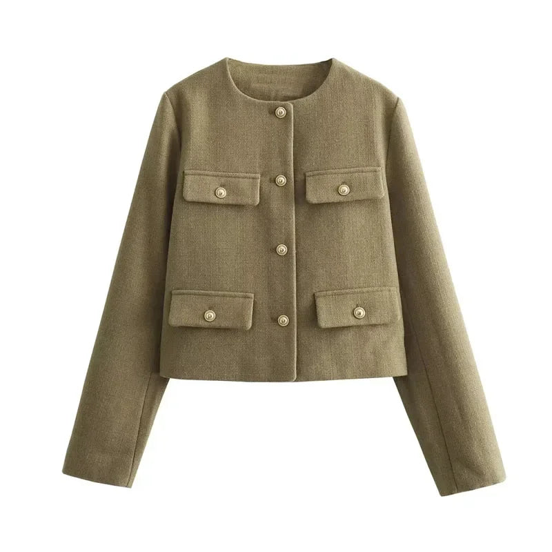 Elegant Cropped Jacket