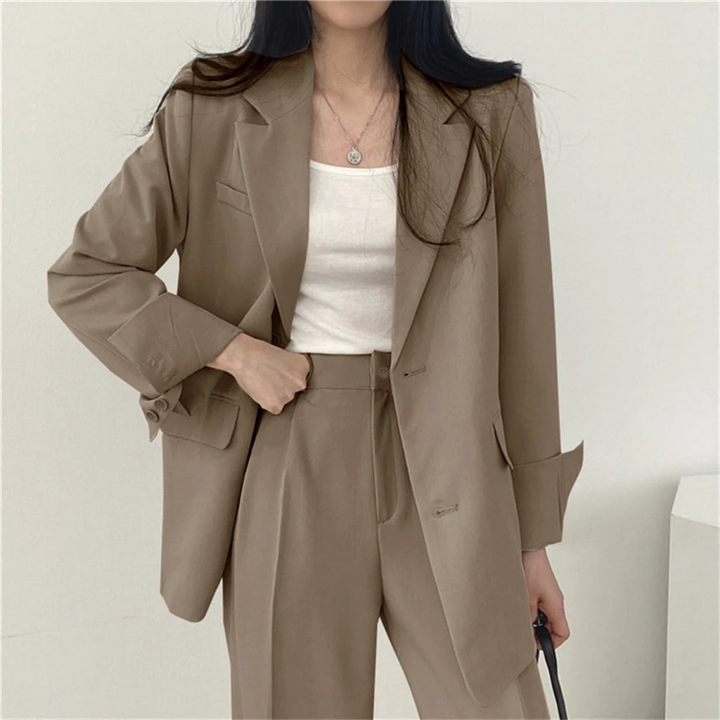 Office Blazer Pants Set