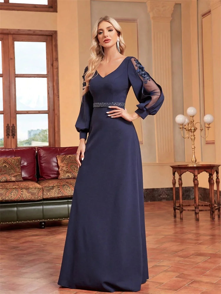 Luxury Applique Evening Gown