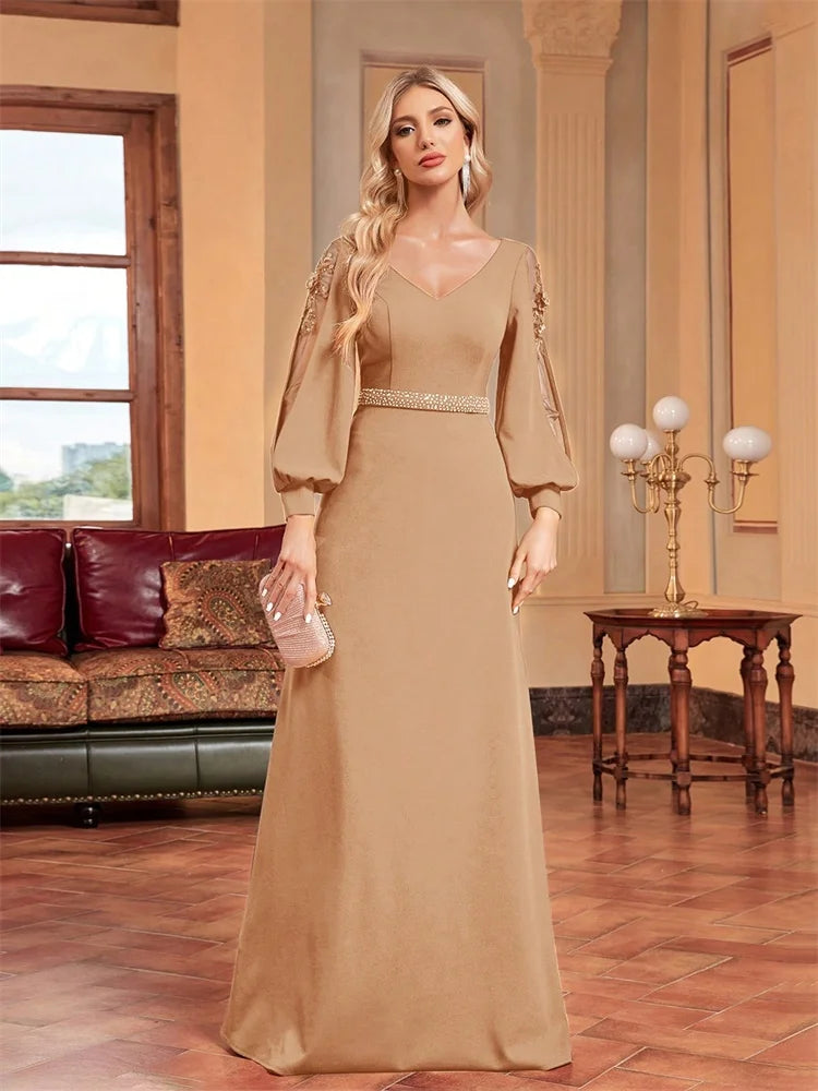 Luxury Applique Evening Gown
