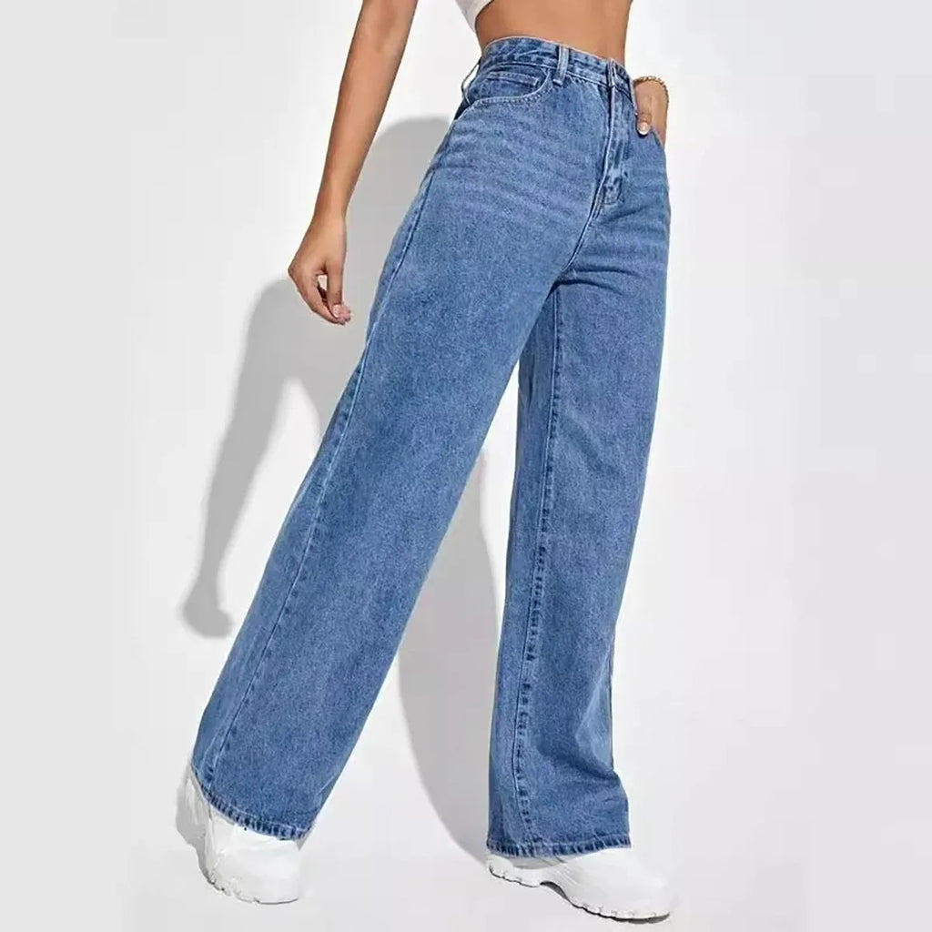 Retro Blue Baggy Jeans