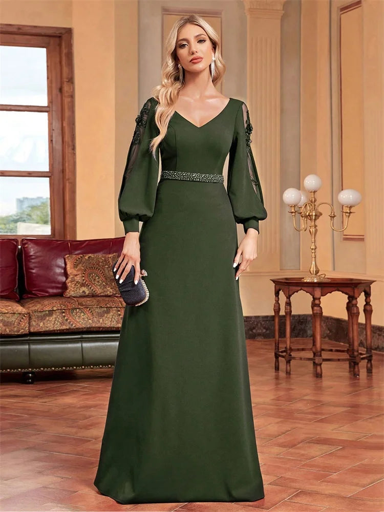 Luxury Applique Evening Gown