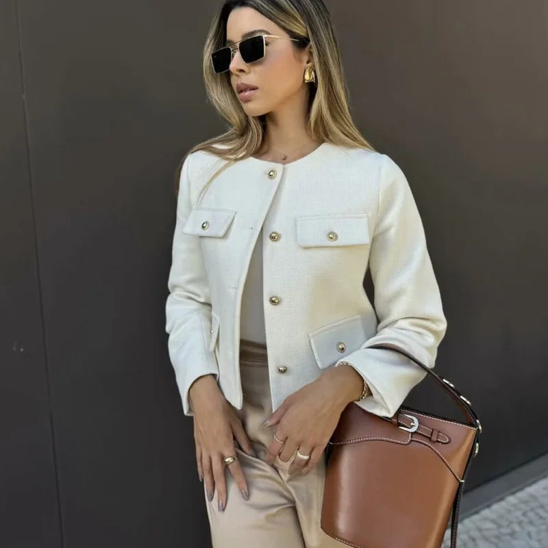 Elegant Cropped Jacket