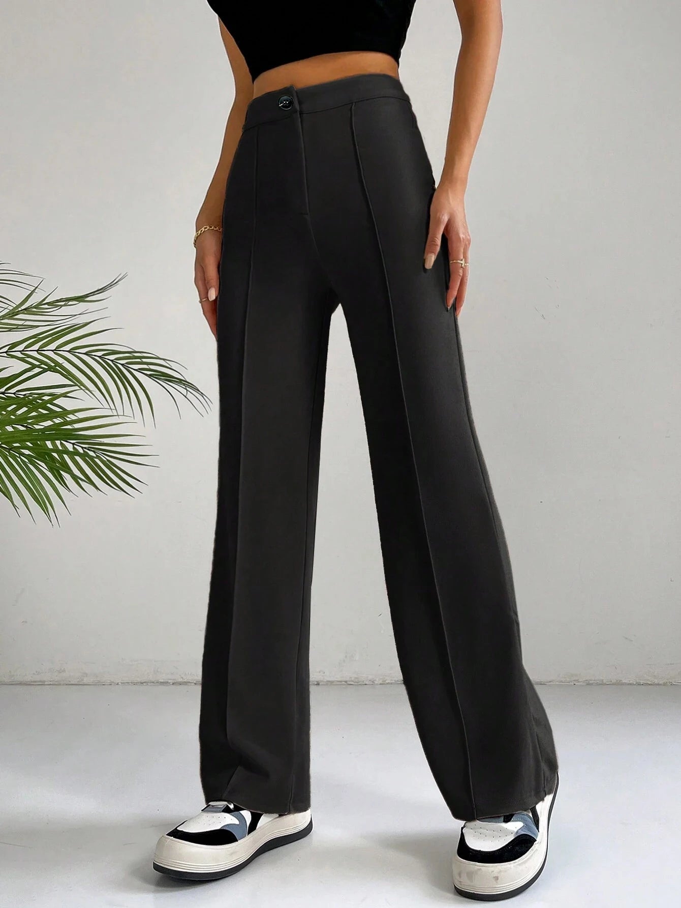 Women’s High-Waist Straight Pants