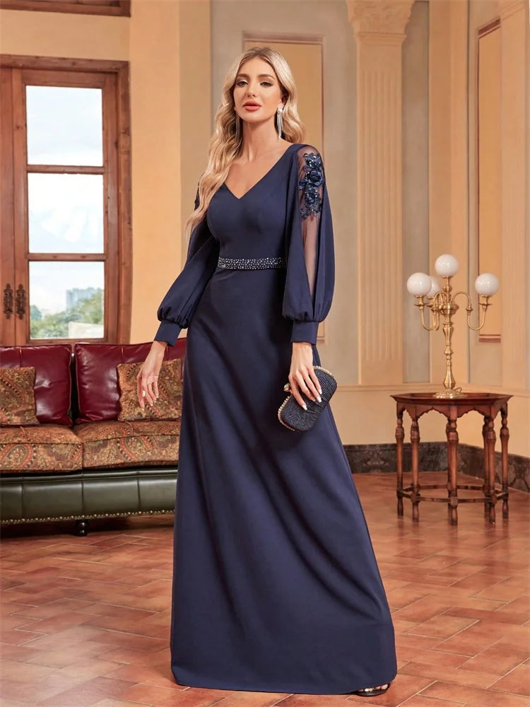 Luxury Applique Evening Gown