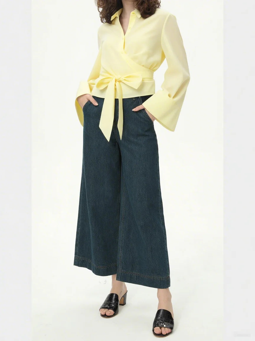 Satin Kimono Blouse