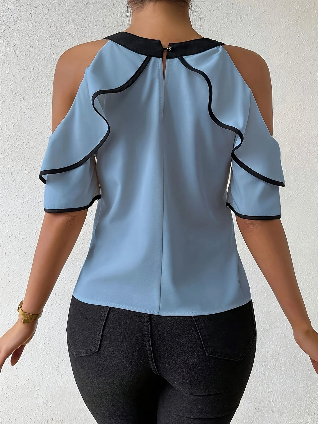 Steel Blue Plus Size Shirt