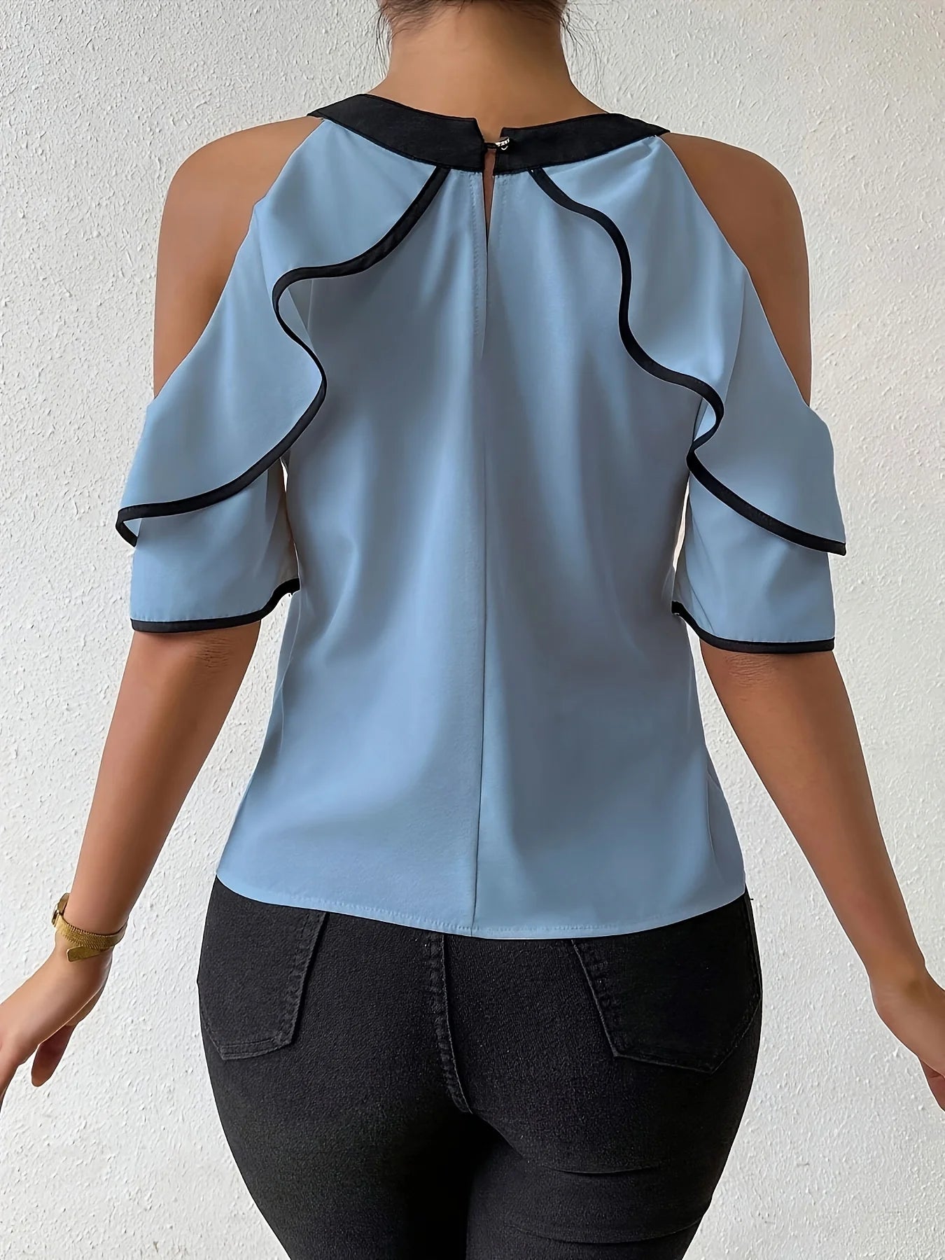 Steel Blue Plus Size Shirt