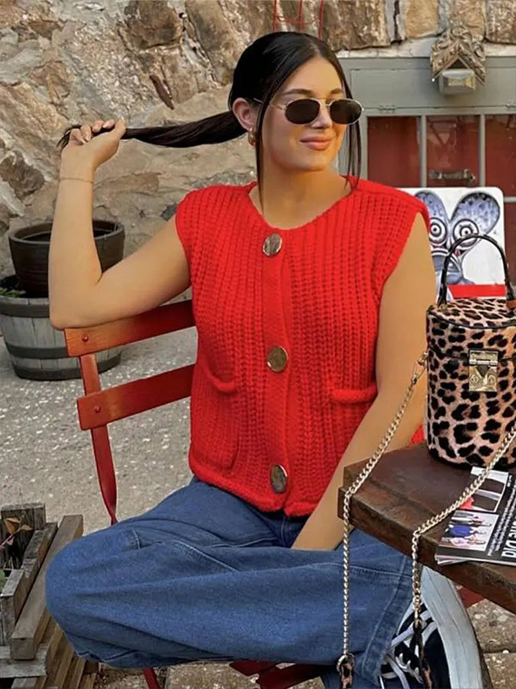 Women’s Vintage Knit Vest