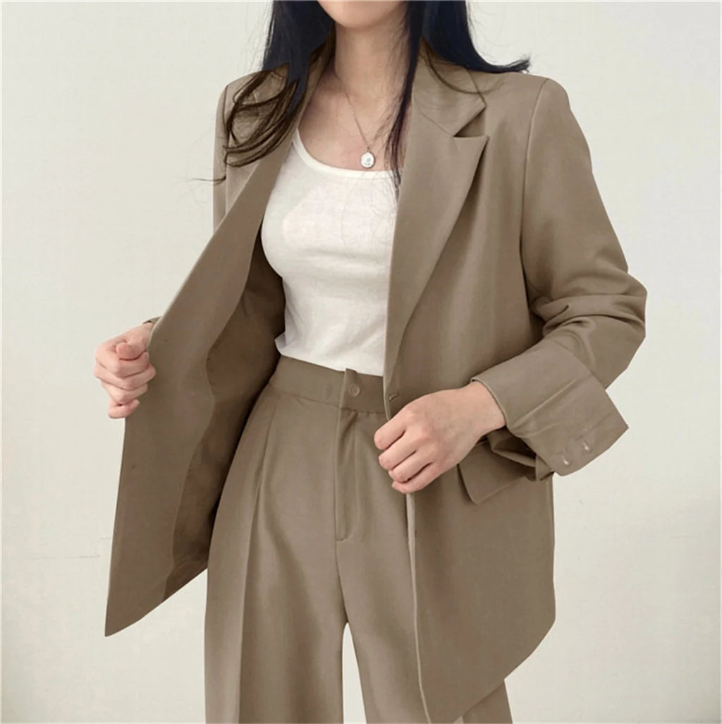 Office Blazer Pants Set