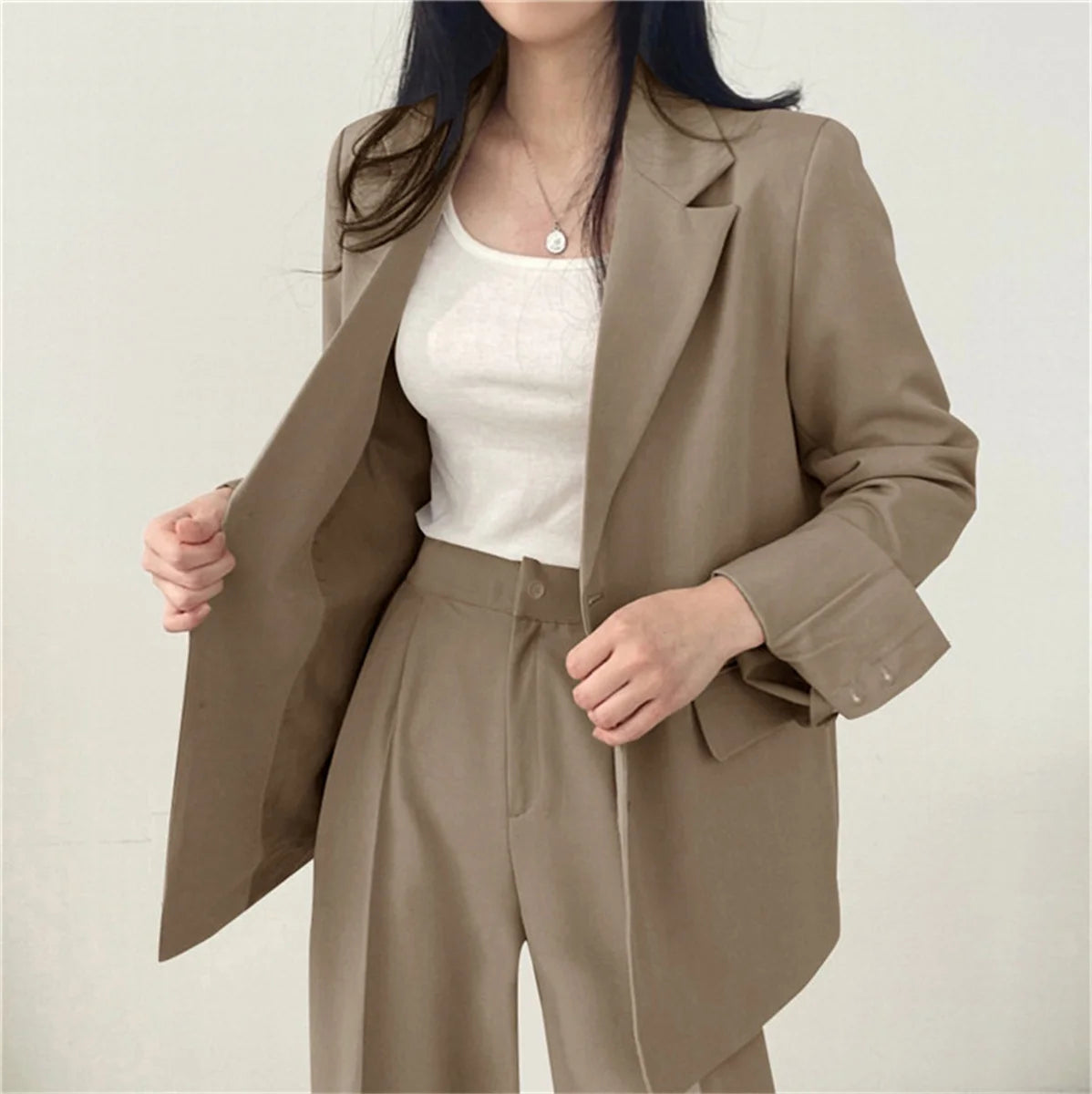 Office Blazer Pants Set