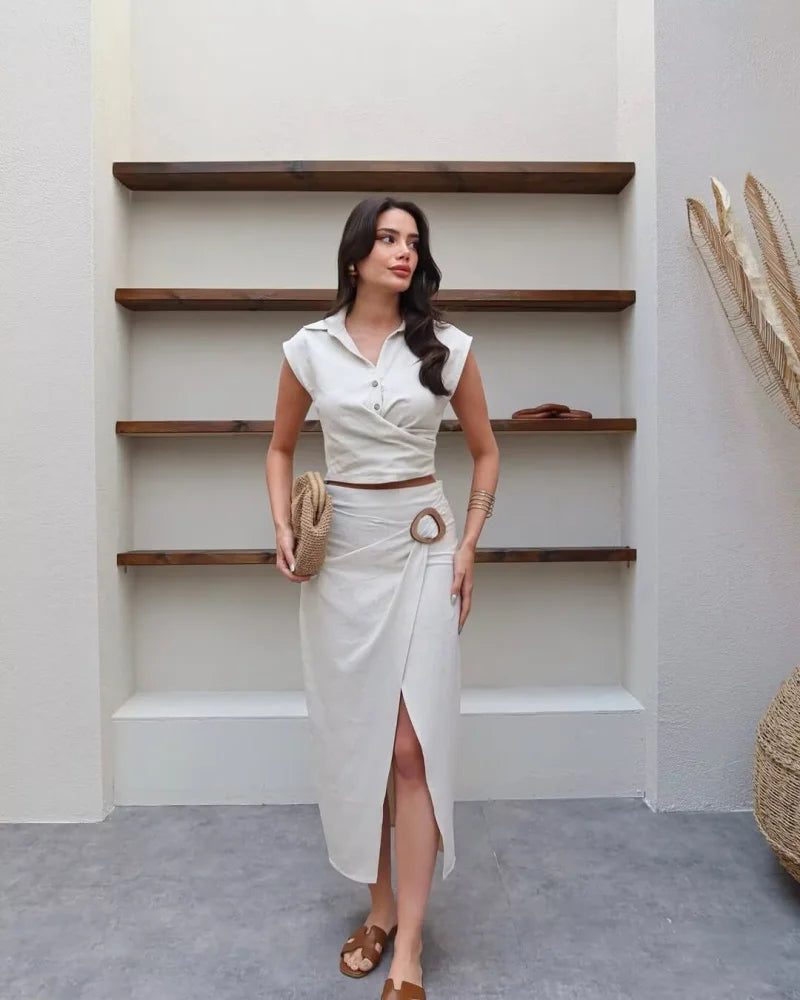 Women’s Elegant Midi Suit Set