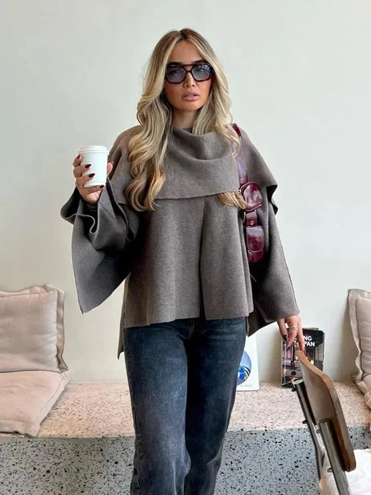 Asymmetric Knit Jacket