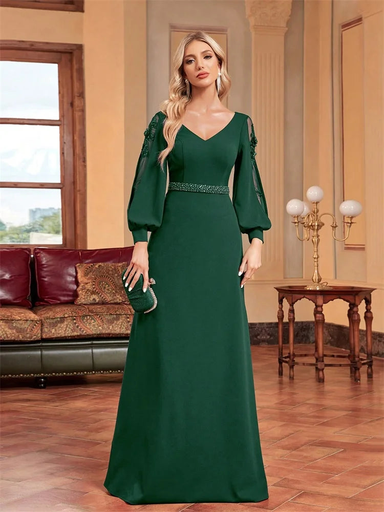 Luxury Applique Evening Gown