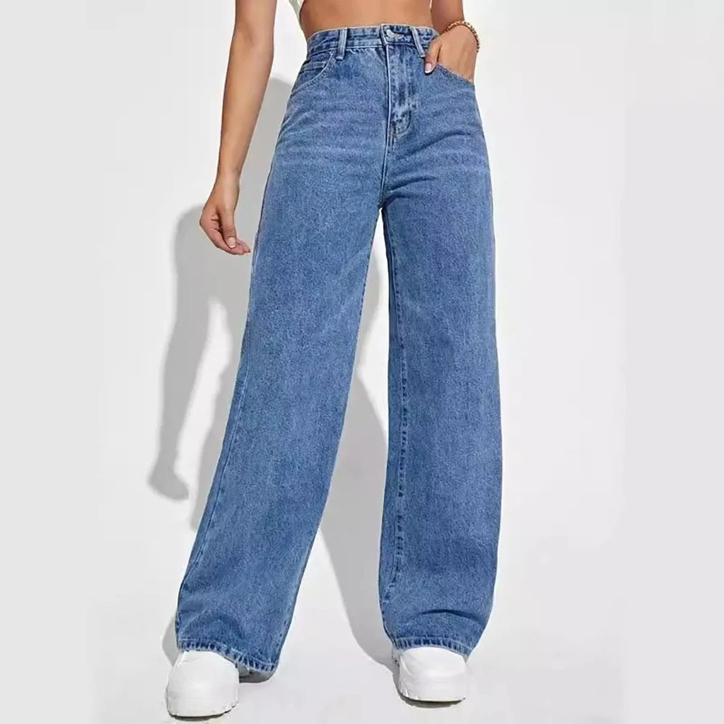 Retro Blue Baggy Jeans