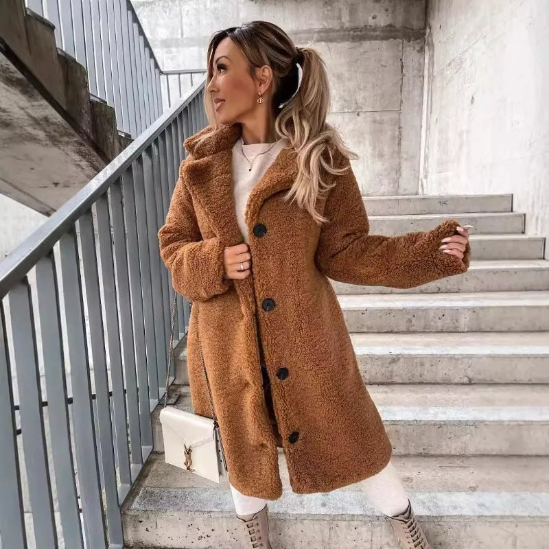 Fleece Long Coat