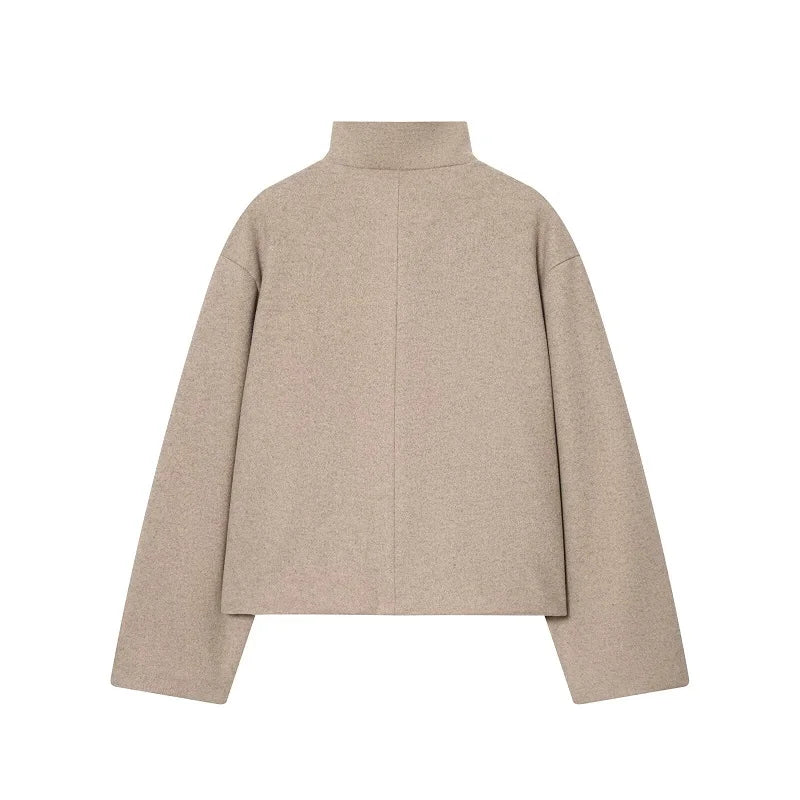 High Collar Plush Jacket