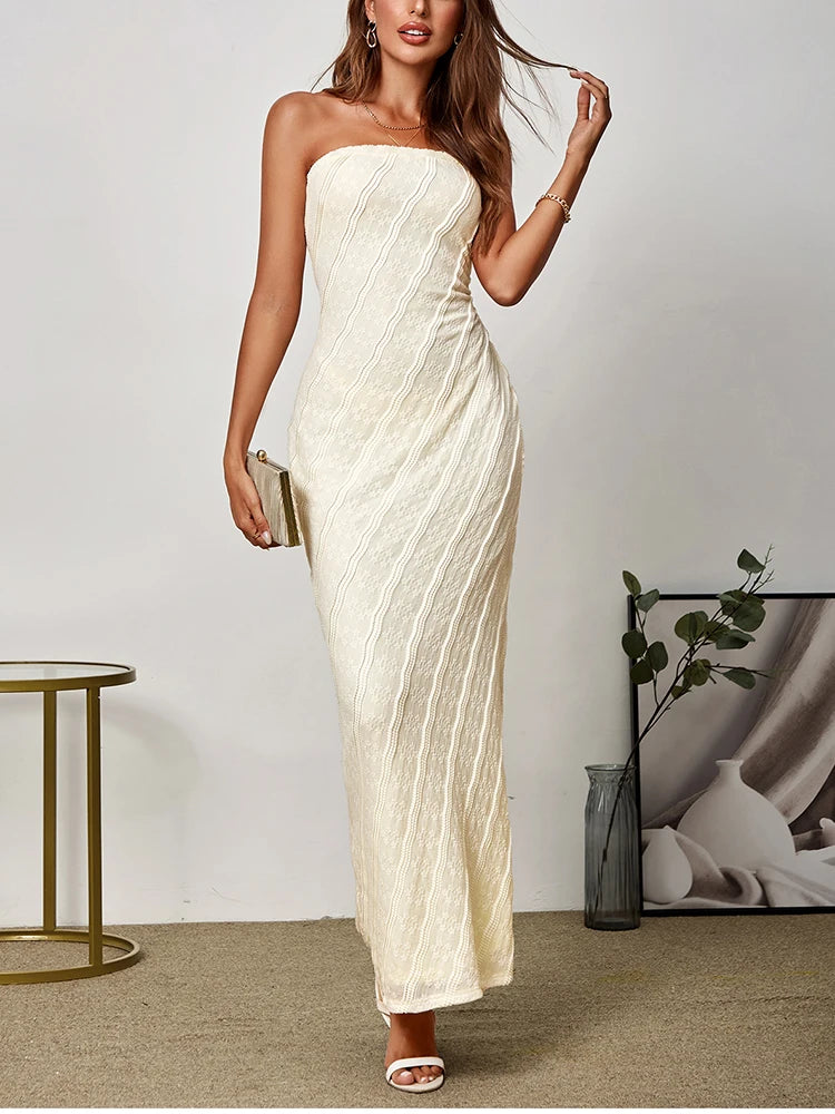 Women’s Mermaid Lace Maxi Dress