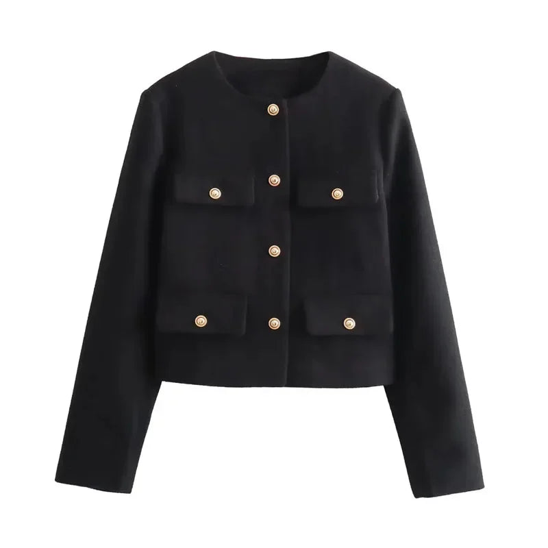 Elegant Cropped Jacket