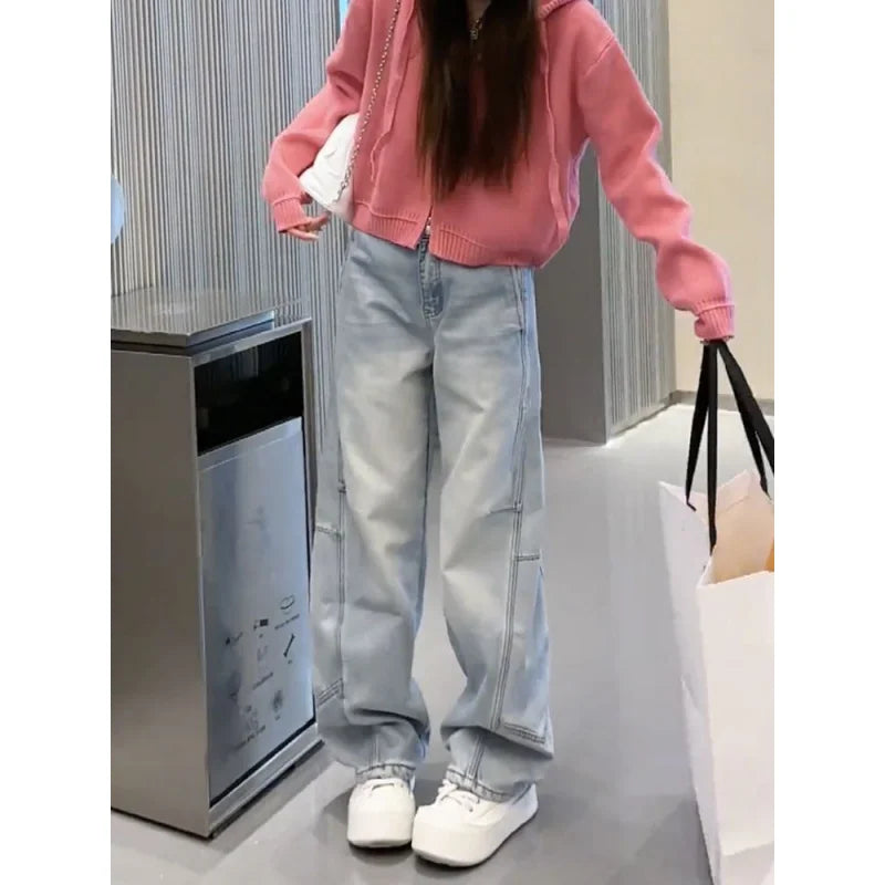 Lined Wide Leg Jeans