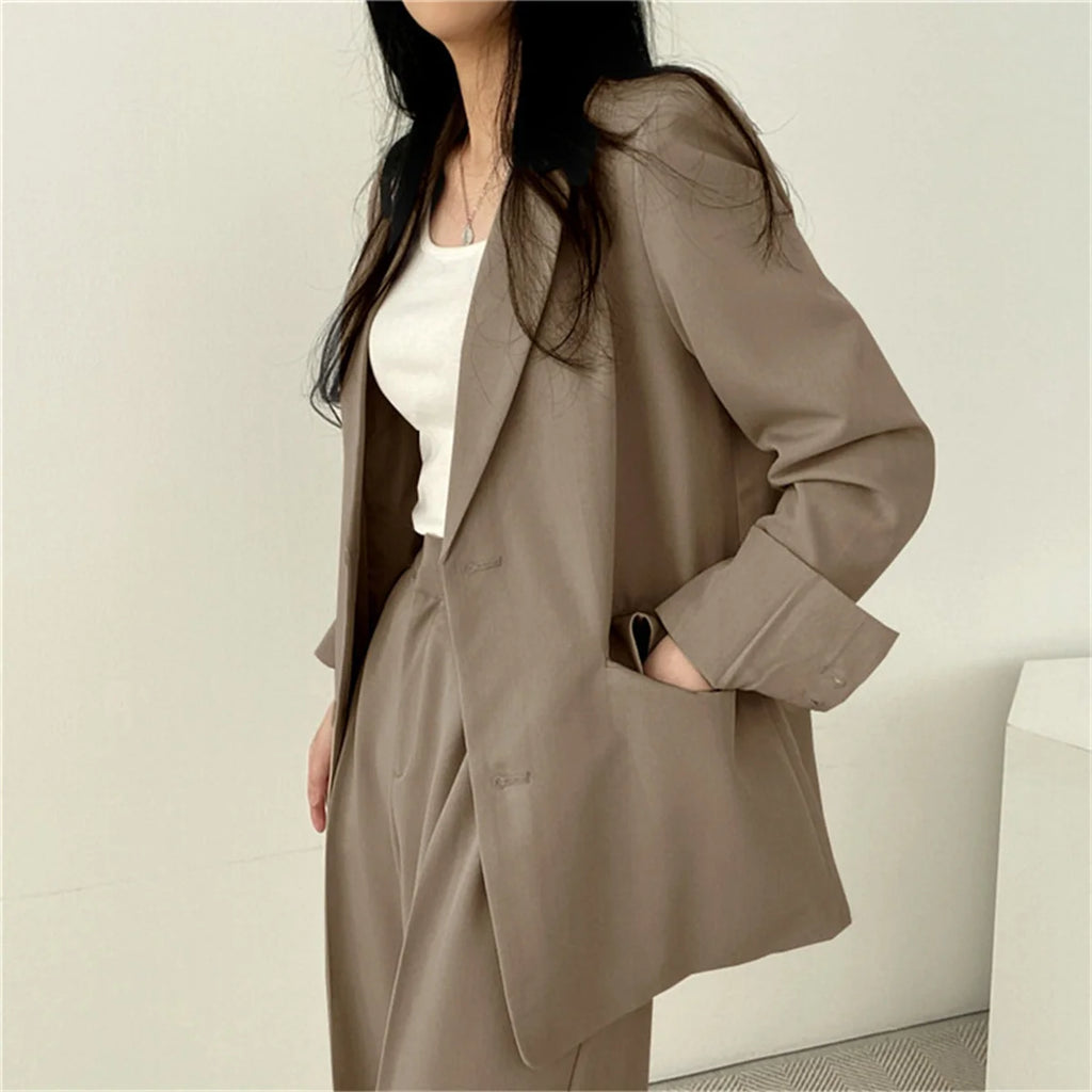 Office Blazer Pants Set