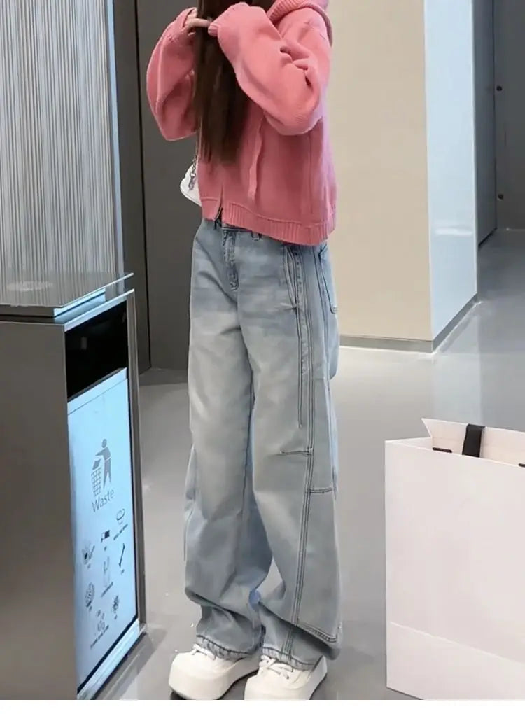 Lined Wide Leg Jeans