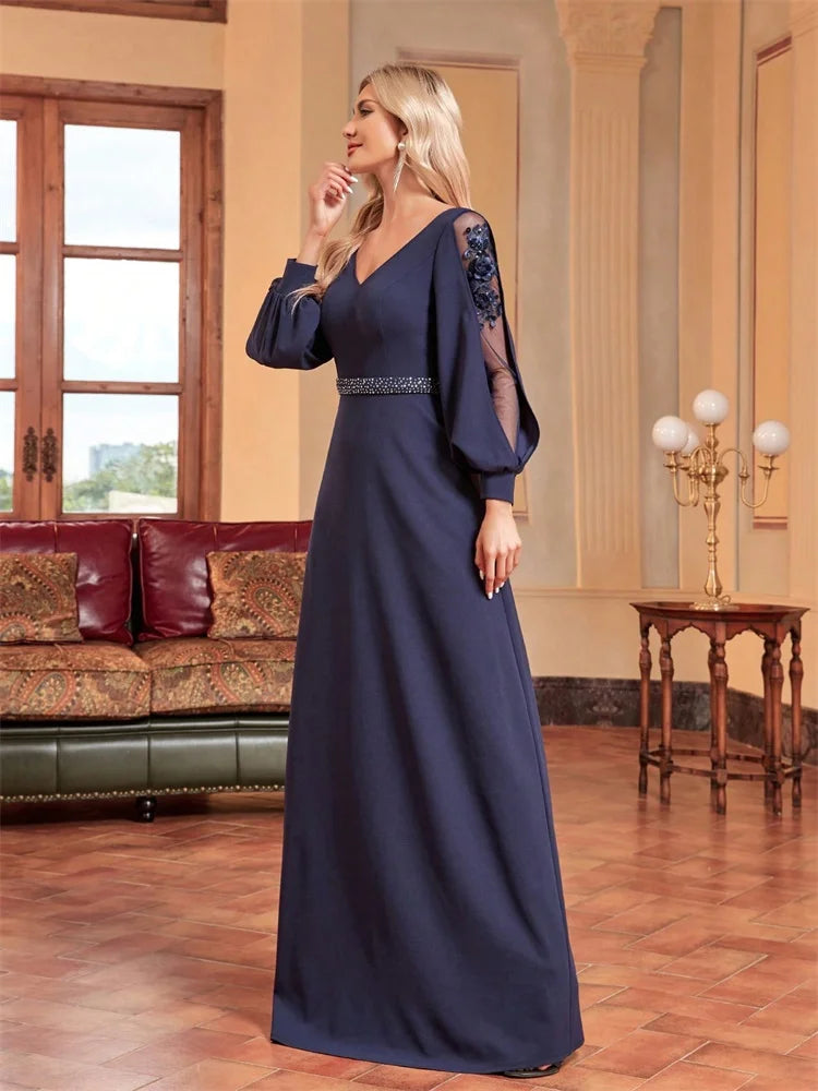 Luxury Applique Evening Gown