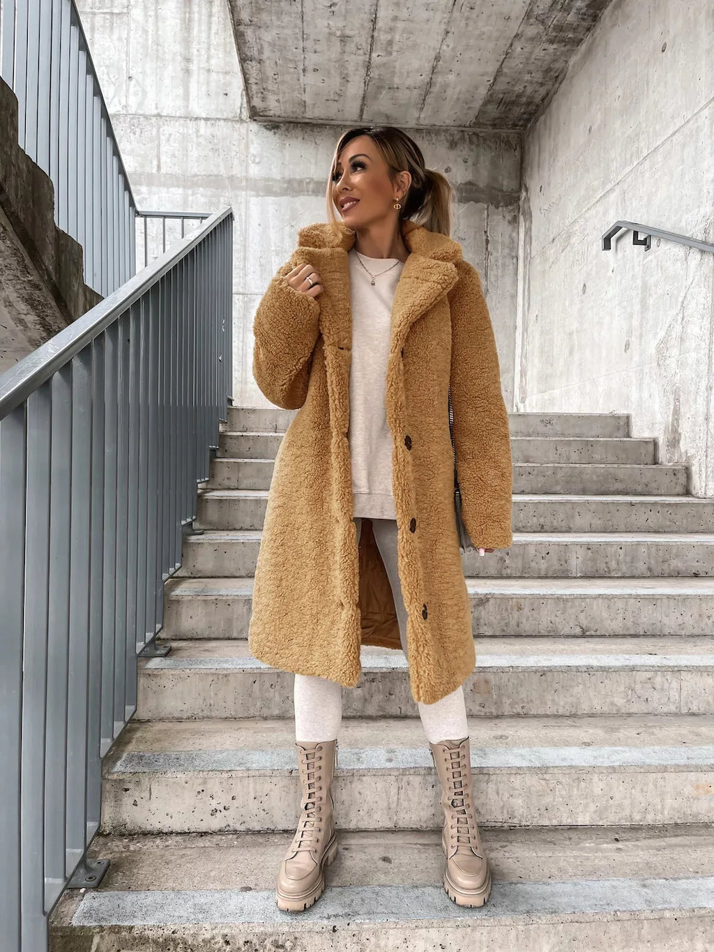 Fleece Long Coat