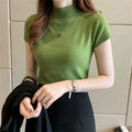 Knitted Turtleneck Blouse