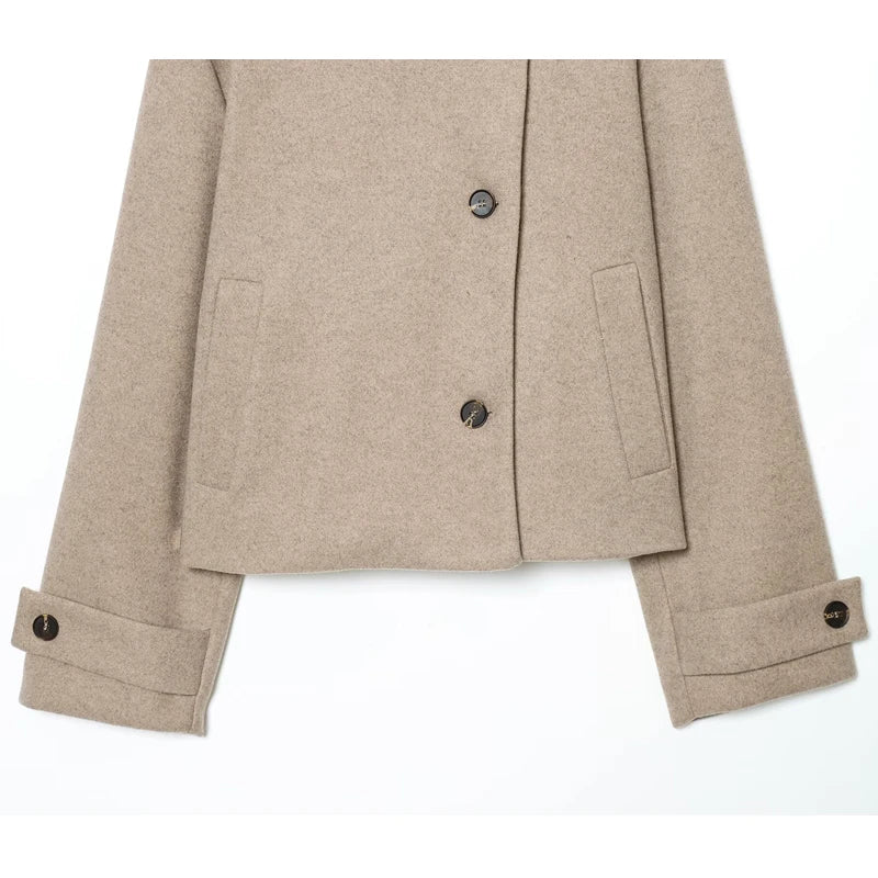 High Collar Plush Jacket