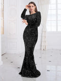 Sequin Mermaid Evening Gown