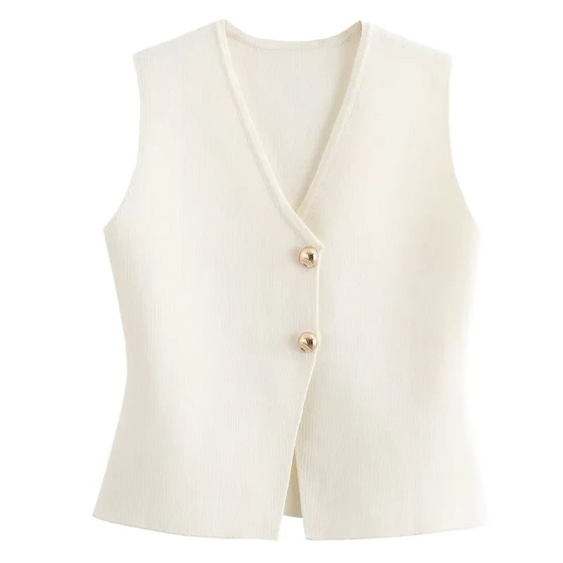 Women’s V-Neck Knit Vest