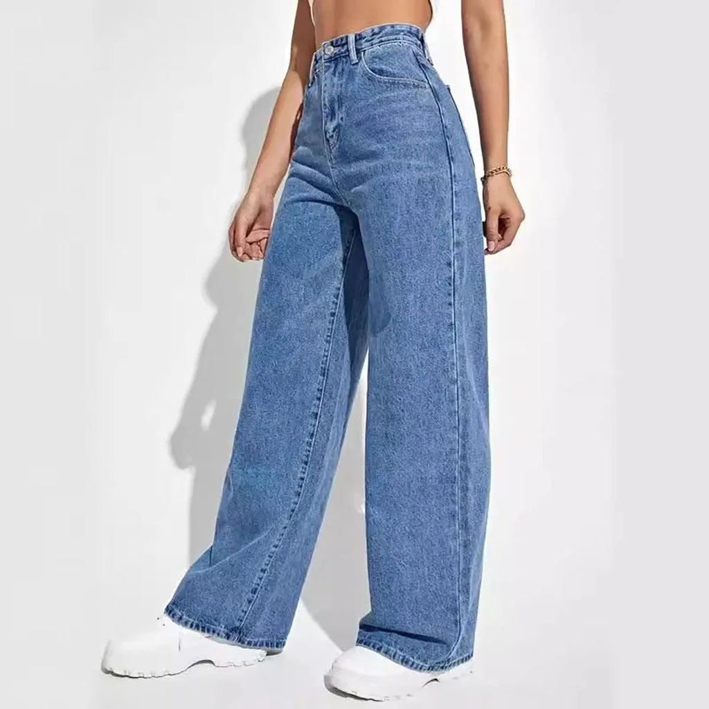 Retro Blue Baggy Jeans
