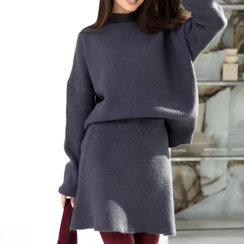 A-Line Knit Skirt Set