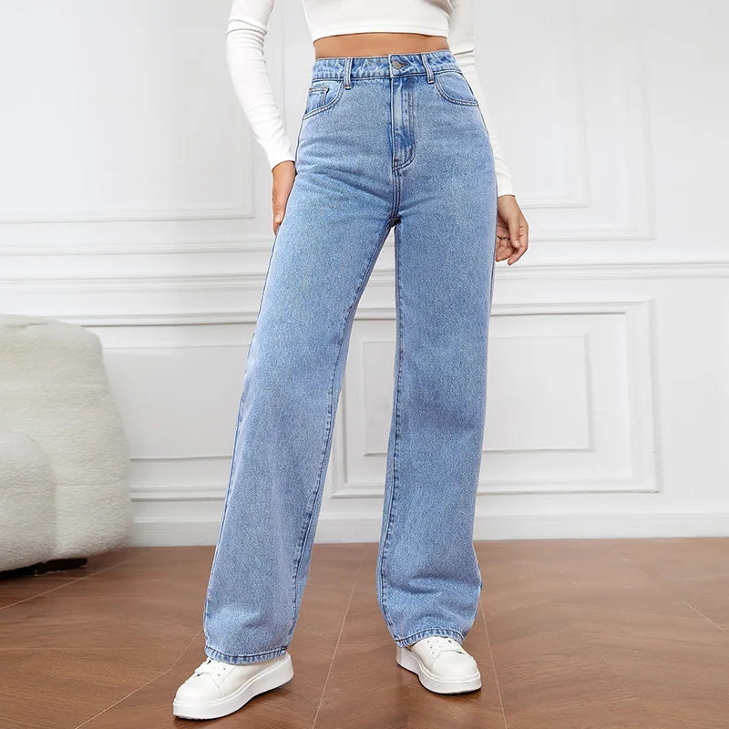 Retro Blue Baggy Jeans