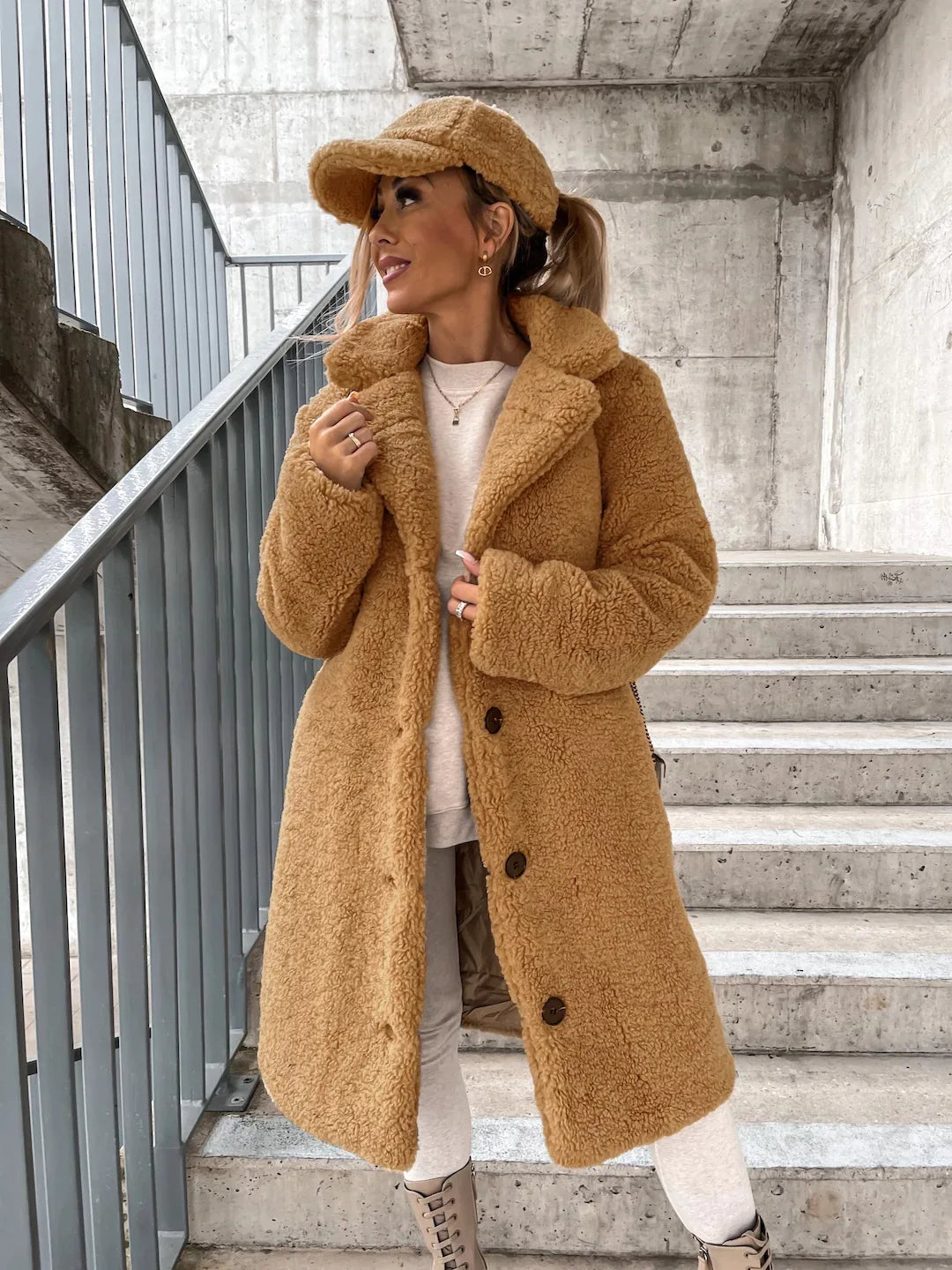 Fleece Long Coat