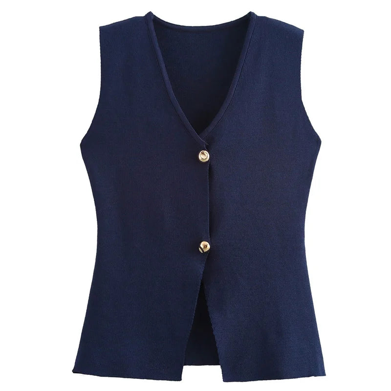 Women’s V-Neck Knit Vest